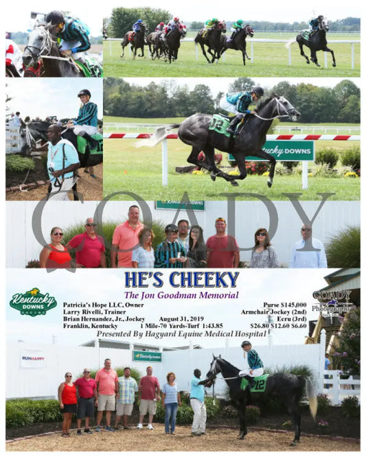 He’s Cheeky - The Jon Goodman Memorial 08-31-19 R04 Kd Kentucky Downs
