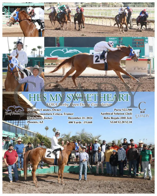 Hes My Sweetheart - Aqra Derby Open Consolation 12-31-24 R01 Tup Turf Paradise