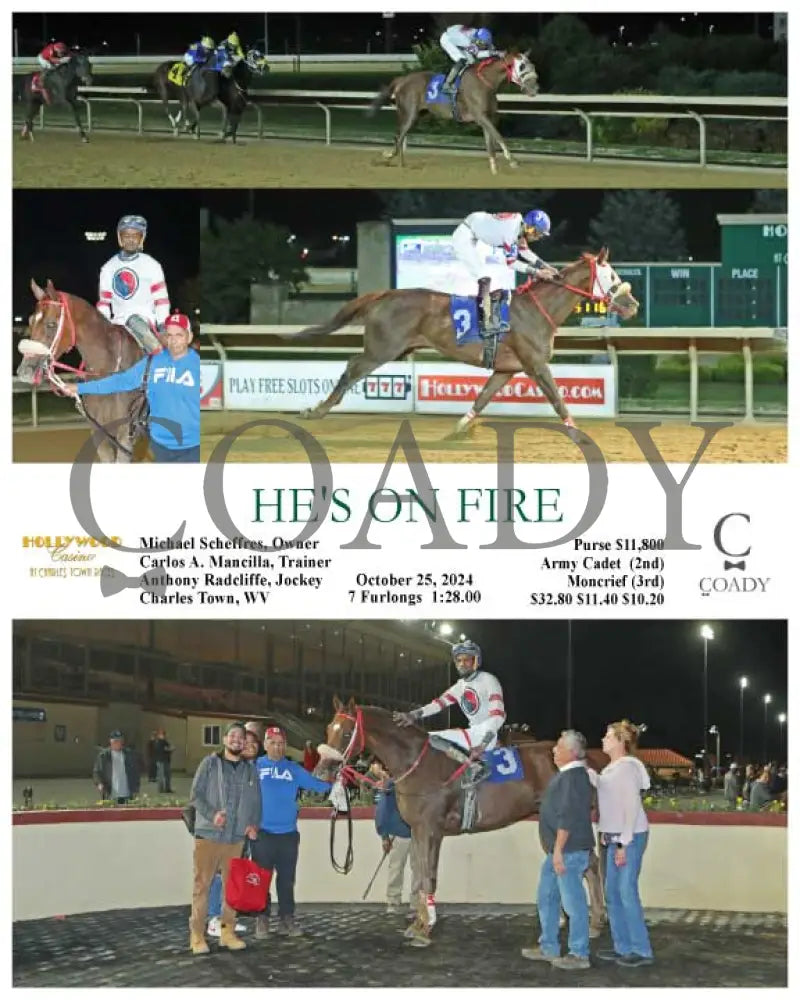 He’s On Fire - 10-25-24 R02 Ct Hollywood Casino At Charles Town Races