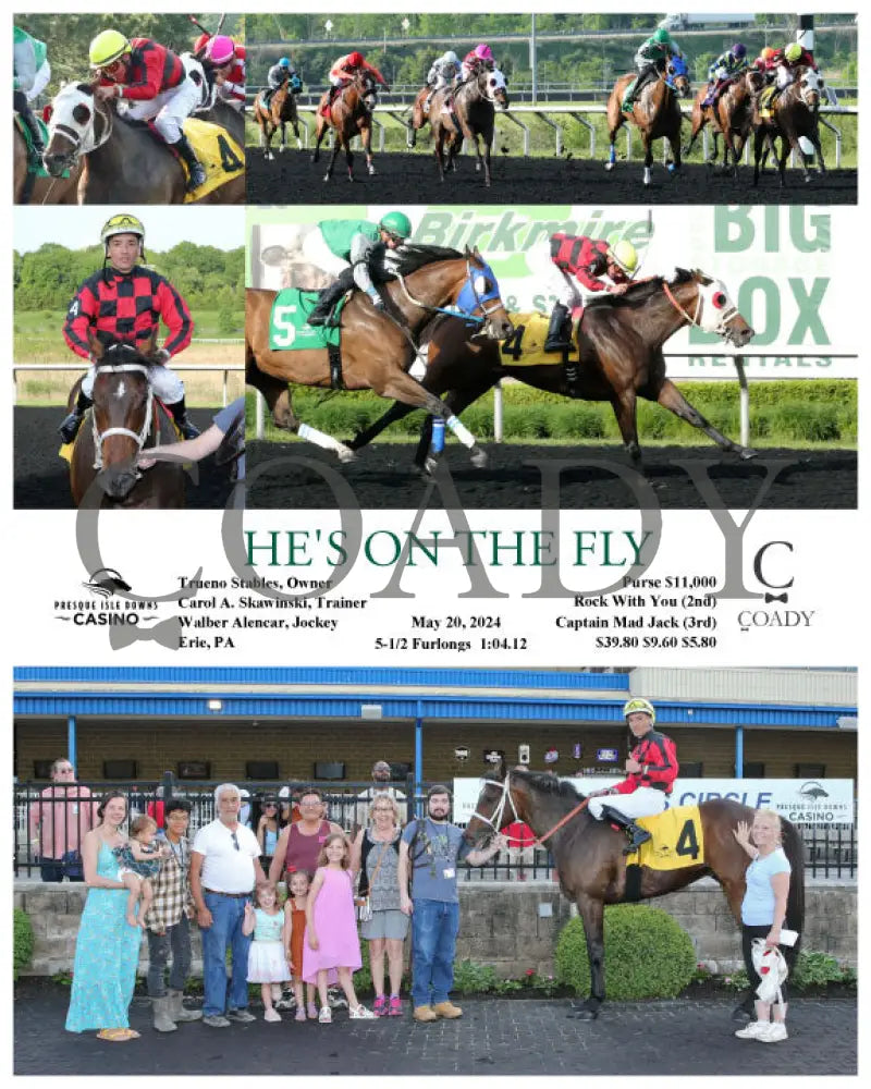 He’s On The Fly - 05-20-24 R08 Pid Presque Isle Downs