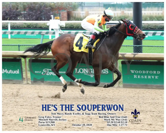 He’s The Souperwon - 10-28-20 R04 Cd Action Churchill Downs