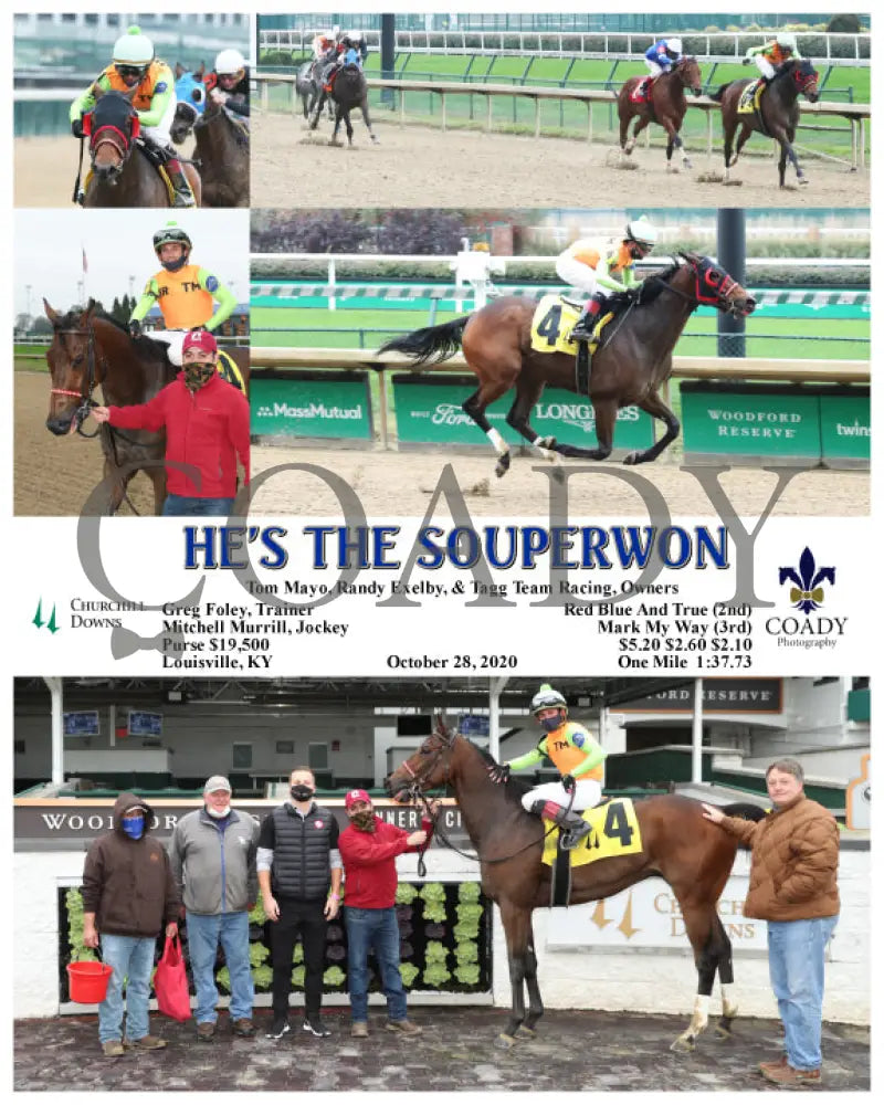 He’s The Souperwon - 10-28-20 R04 Cd Churchill Downs