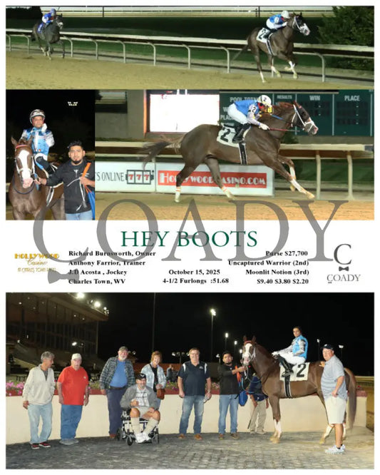 HEY BOOTS - 10-15-25 - R04 - CT Hollywood Casino at Charles Town Races