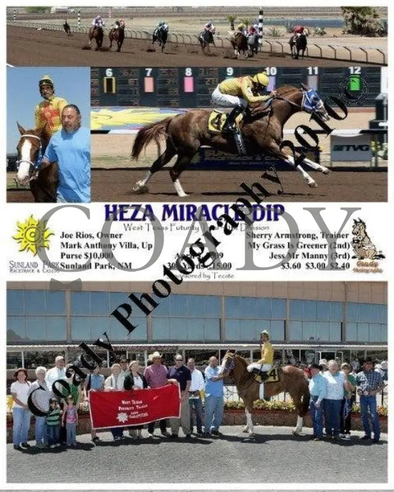 Heza Miracle Dip - West Texas Futurity Trial ~ 1 Sunland Park