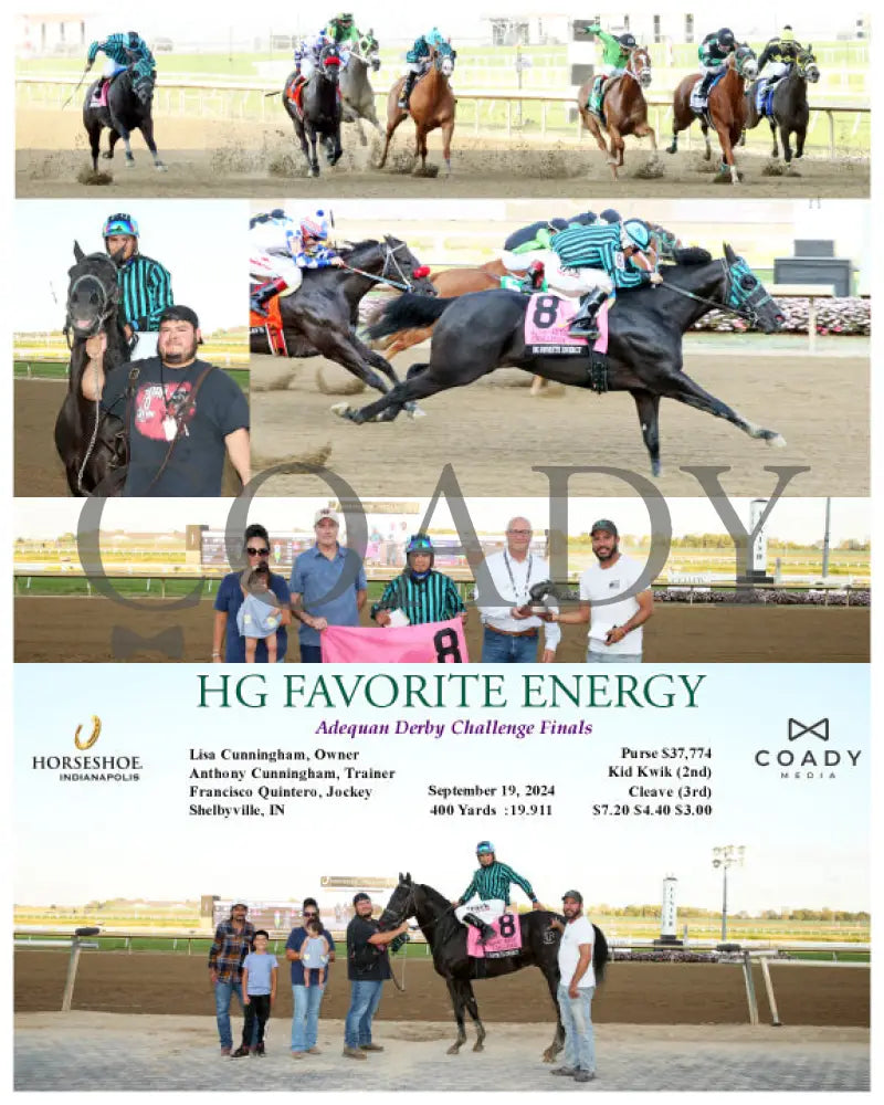 Hg Favorite Energy - Adequan Derby Challenge Finals 09-19-24 R10 Ind Indiana Grand