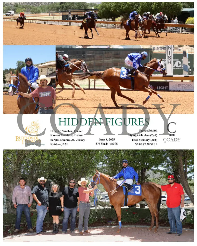 HIDDEN FIGURES - 06-08-25 - R01 - RUI Ruidoso Downs