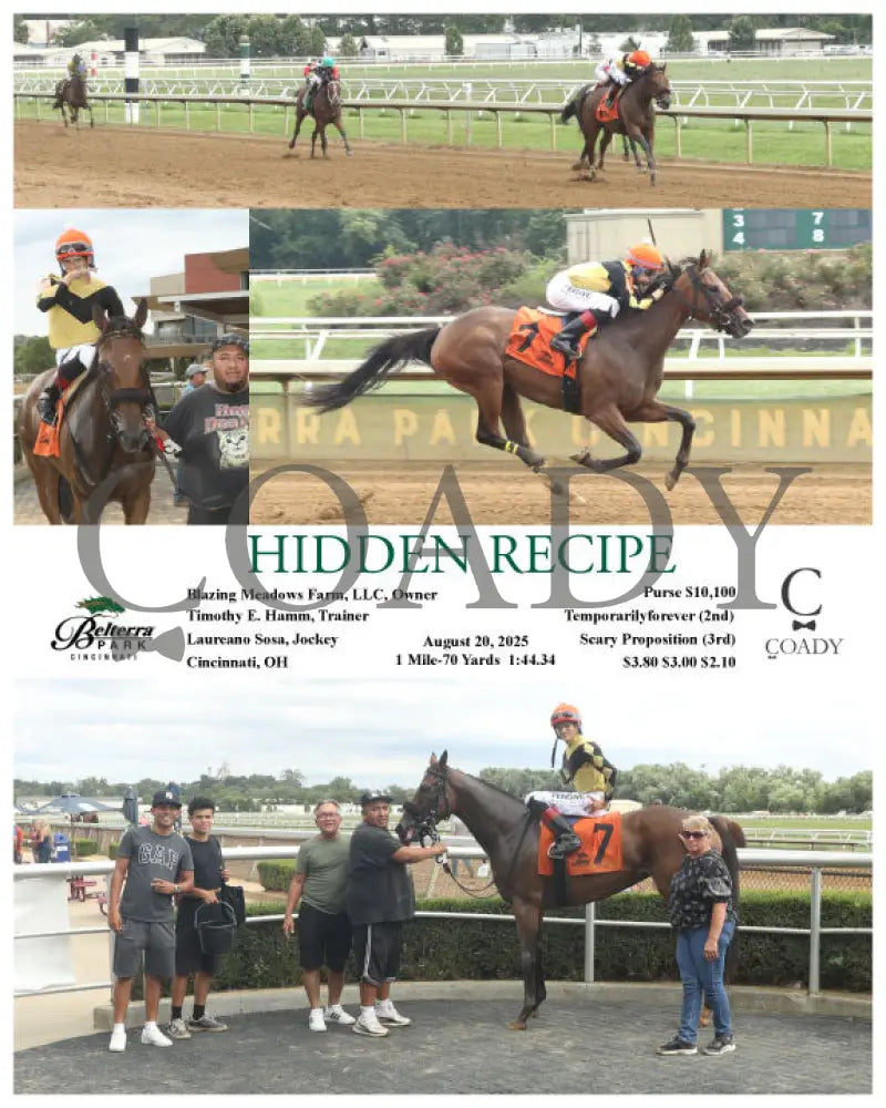 HIDDEN RECIPE 082025 Race 08 BTP Presque Isle Downs