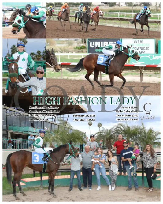 High Fashion Lady - 02-28-24 R06 Tup Turf Paradise
