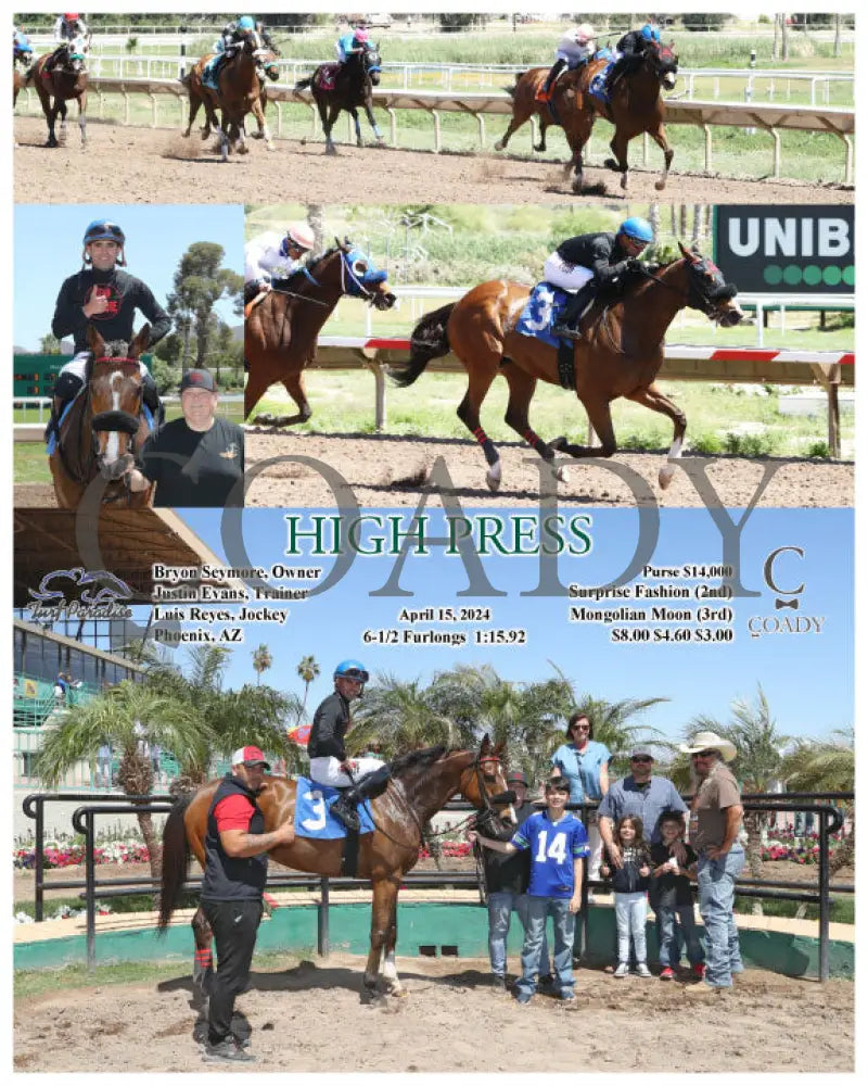 High Press - 04 - 15 - 24 R02 Tup Turf Paradise