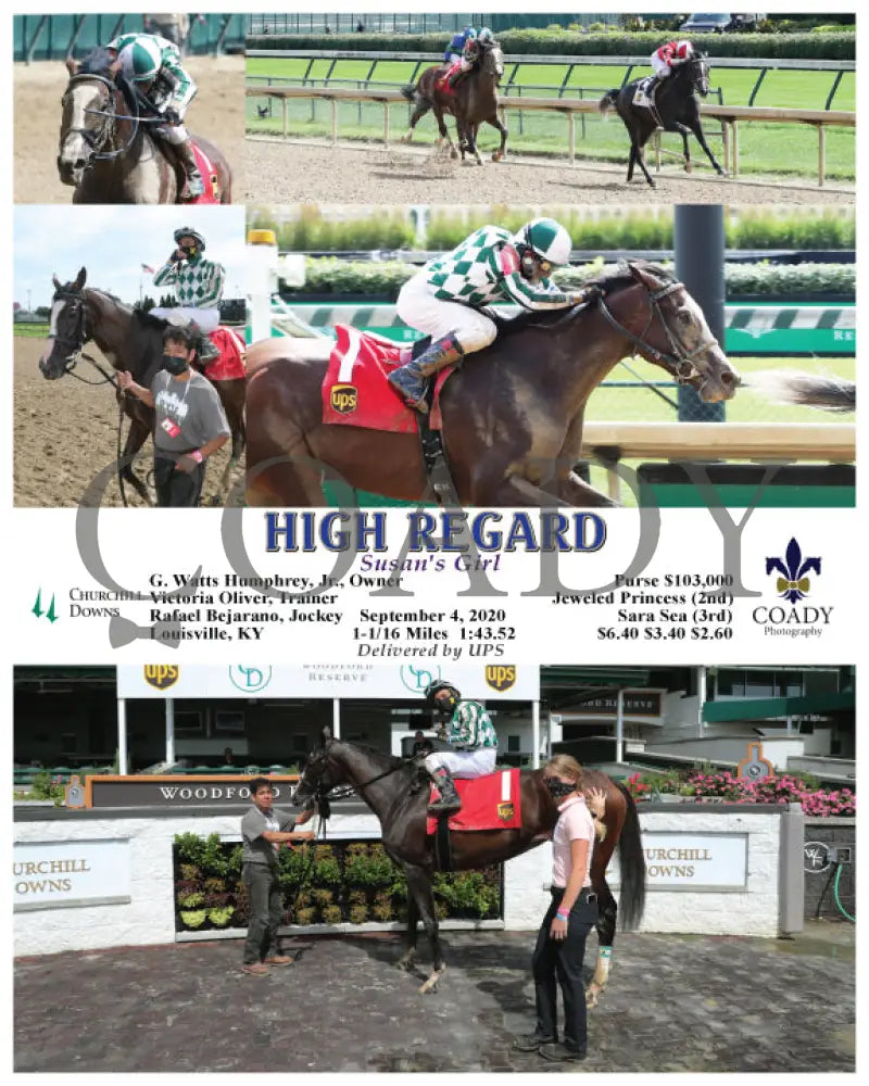 High Regard - Susan’s Girl 09-04-20 R03 Cd Churchill Downs