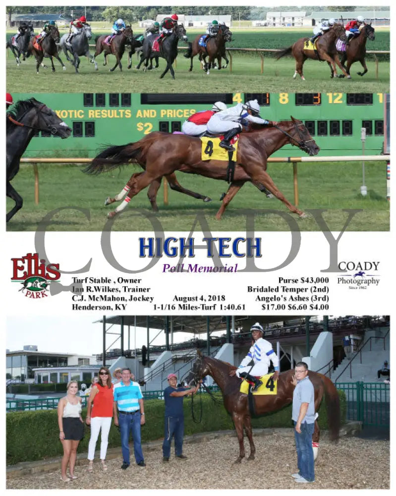 High Tech - 080418 Race 08 Elp Ellis Park