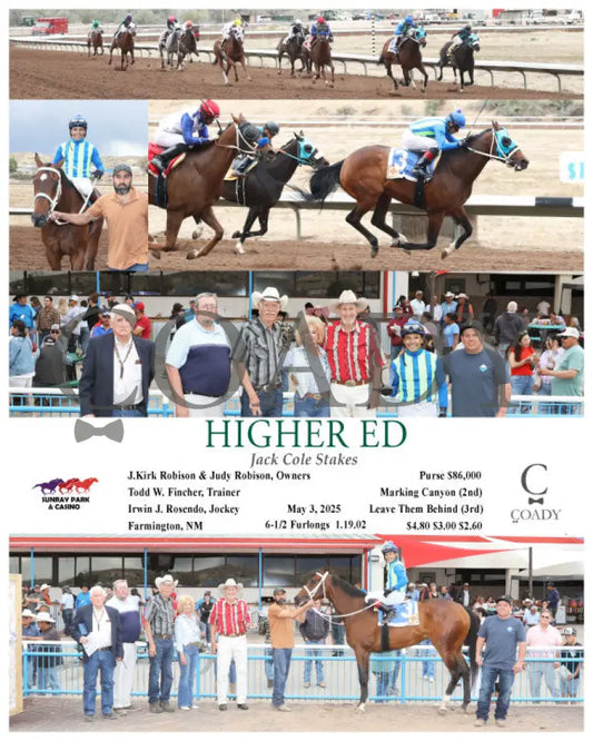 HIGHER ED - Jack Cole Stakes - 05-03-25 - R10 - SRP SunRay Park