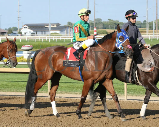 HIGHEST MEMORIES - The Empire - 25th Running - 09-10-25 - R08 - Horseshoe Indiana - Post Parade 01 - Sammantha Pagels