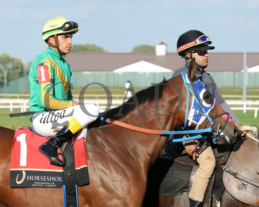 HIGHEST MEMORIES - The Empire - 25th Running - 09-10-25 - R08 - Horseshoe Indiana - Post Parade 02 - Sammantha Pagels
