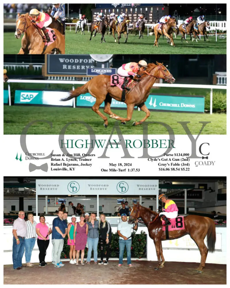 Highway Robber - 05-18-24 R10 Cd Churchill Downs