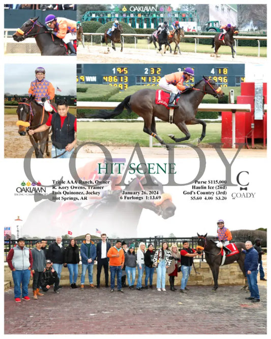 Hit Scene - 01-26-24 R06 Op Oaklawn Park