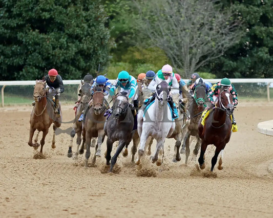 HIT SHOW - 102525 - Race 09 - KEE - Turn 01 Keeneland