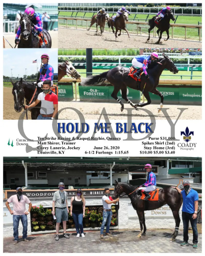 Hold Me Black - 06-26-20 R01 Cd Churchill Downs