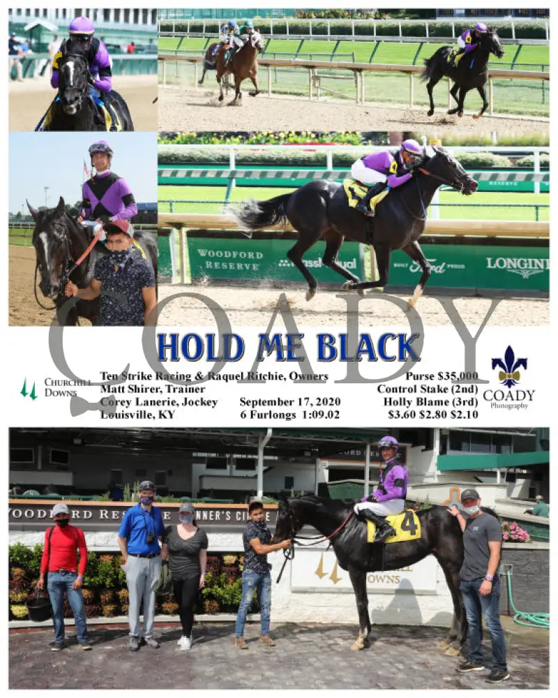 Hold Me Black - 09-17-20 R03 Cd Churchill Downs