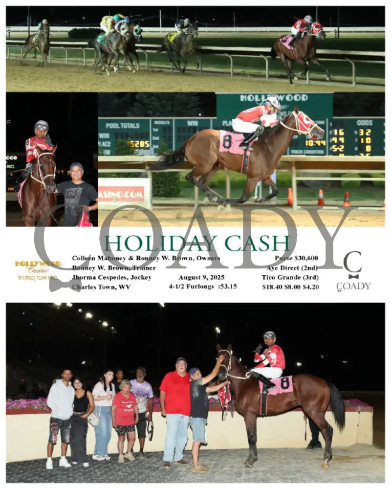 HOLIDAY CASH - 08-09-25 - R08 - CT Hollywood Casino at Charles Town Races