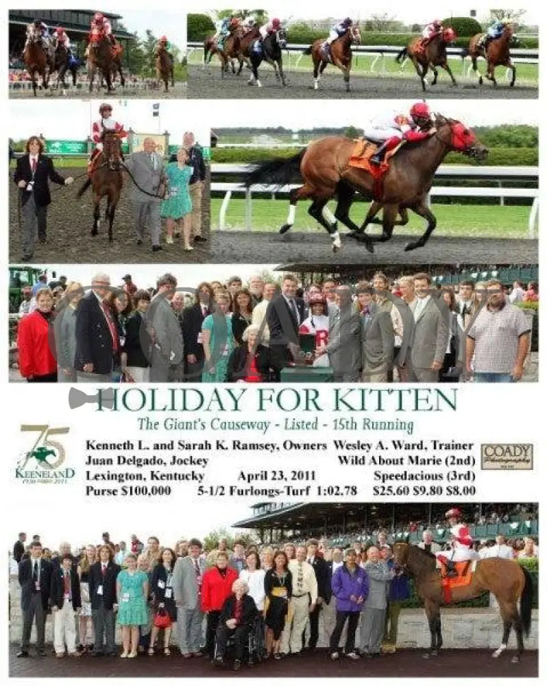 Holiday For Kitten - The Giant’s Causeway Keeneland