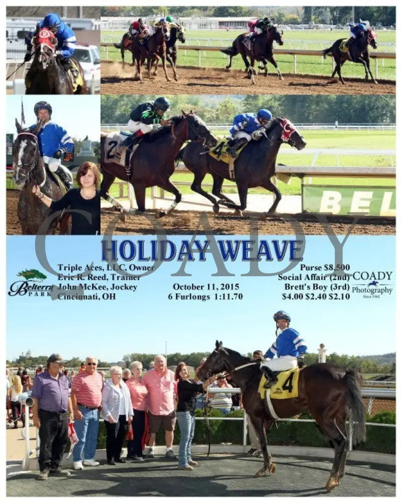 Holiday Weave - 101115 Race 03 Btp Belterra Park