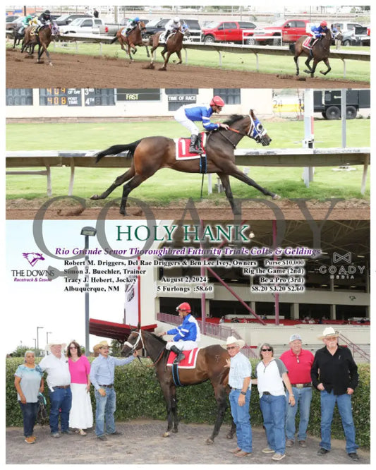 Holy Hank - Rio Grande Senor Thoroughbred Futurity Trials Colts & Geldings 08-02-24 R09 Alb Downs