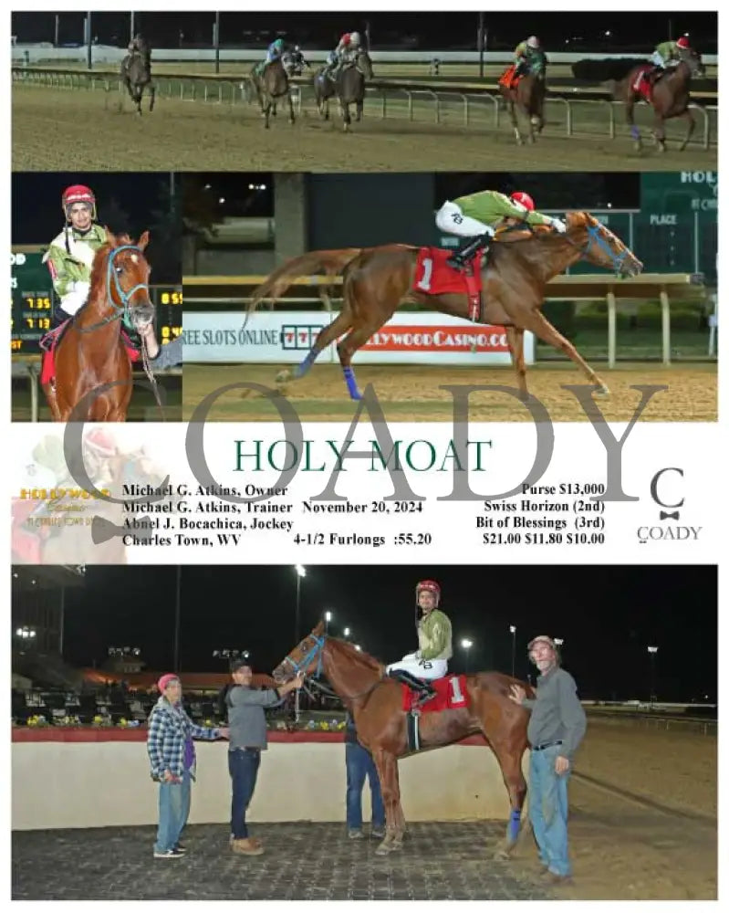 Holy Moat - 11-20-24 R01 Ct Hollywood Casino At Charles Town Races