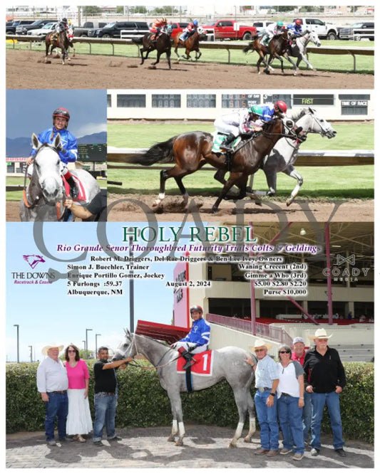 Holy Rebel - Rio Grande Senor Thoroughbred Futurity Trials Colts & Geldings 08-02-24 R07 Alb Downs