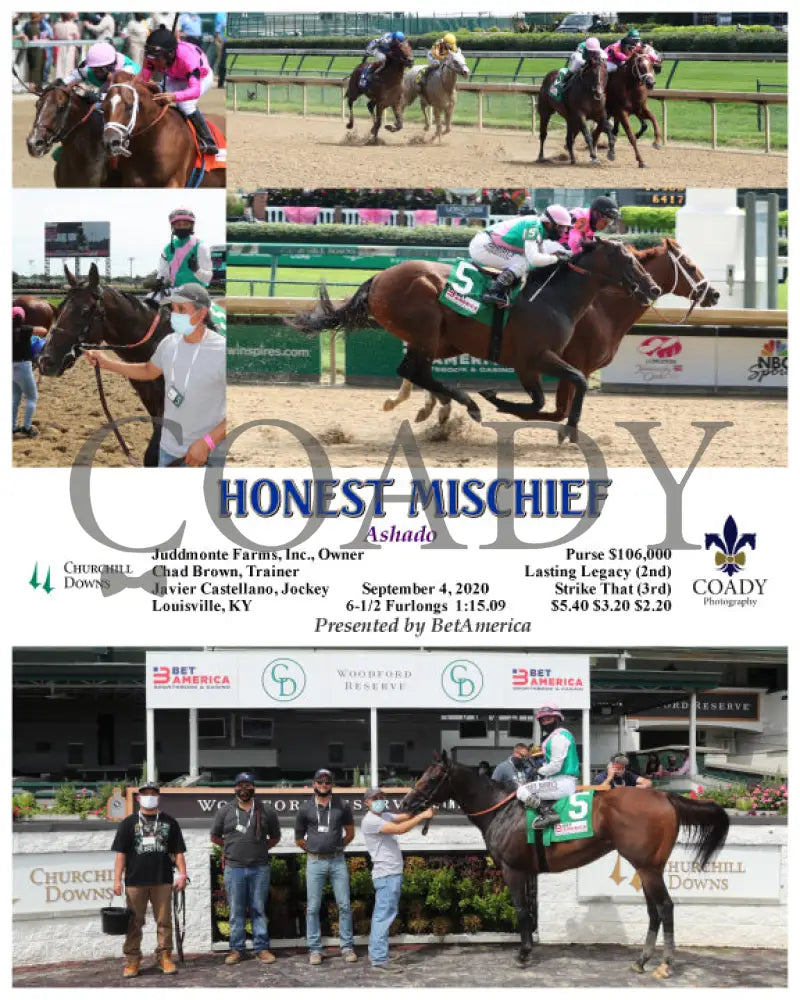 Honest Mischief - Ashado 09-04-20 R06 Cd Churchill Downs