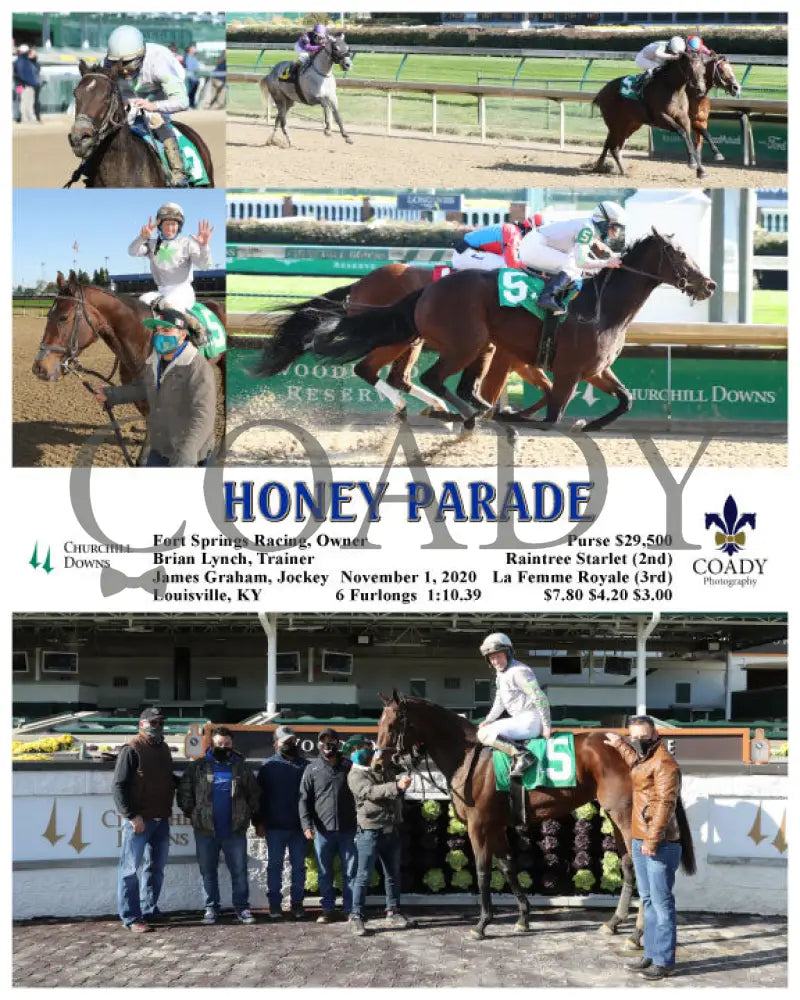 Honey Parade - 11-01-20 R04 Cd Churchill Downs