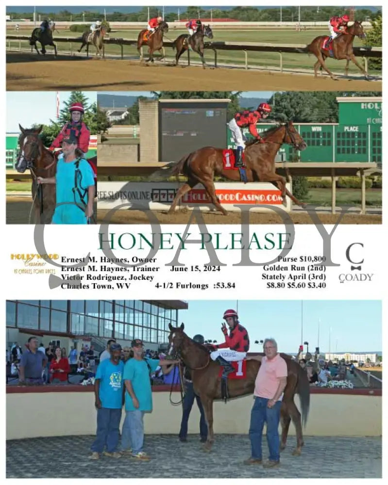 Honey Please - 06-15-24 R01 Ct Hollywood Casino At Charles Town Races
