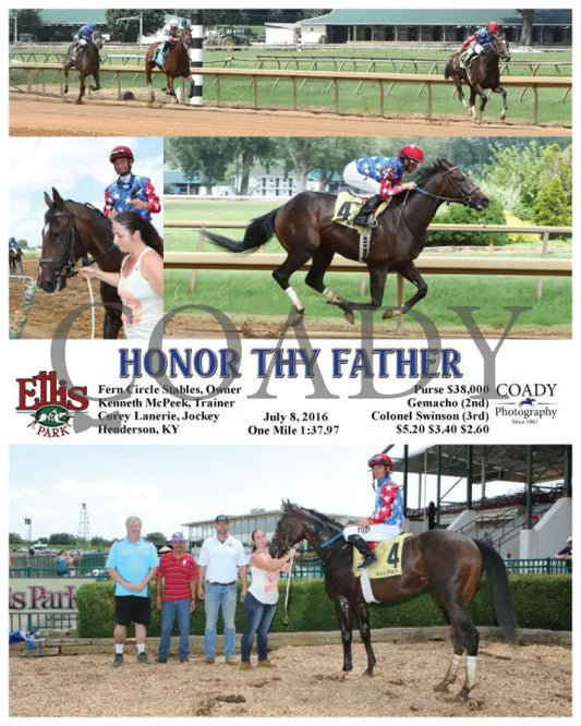 Honor Thy Father - 070816 Race 05 Elp Ellis Park