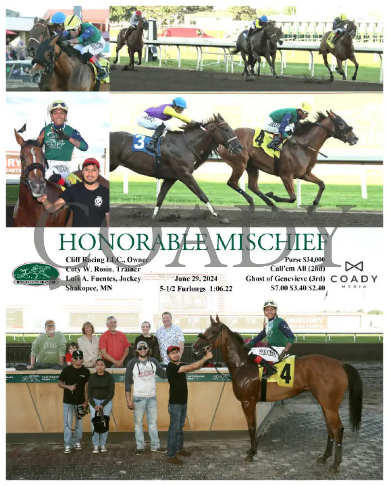 Honorable Mischief - 06-29-24 R05 Cby Canterbury Park