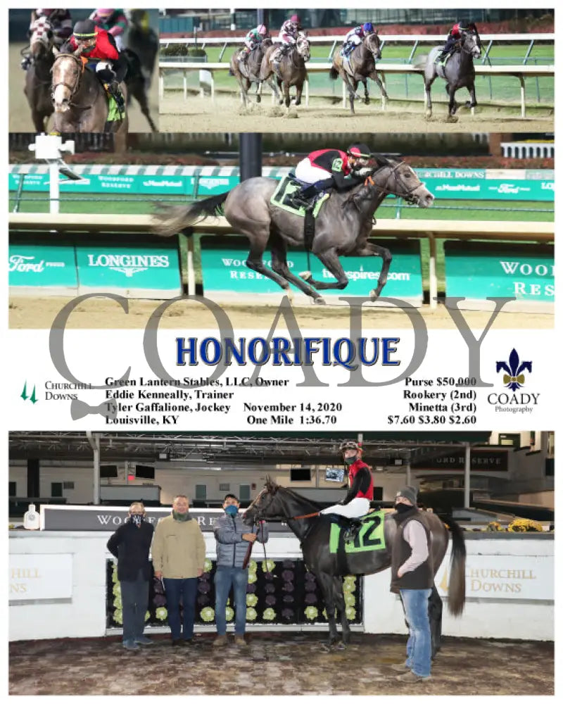 Honorifique - 11-14-20 R11 Cd Churchill Downs