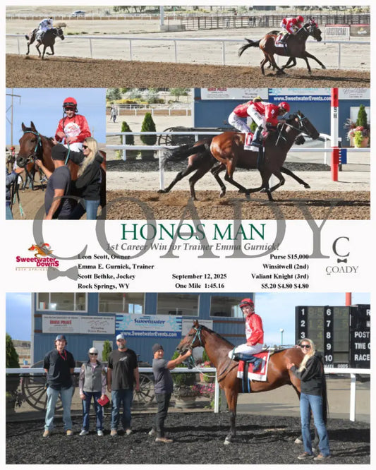 HONOS MAN - 1st Career Win for Trainer Emma Gurnick! - 09-12-25 - R03 - SWF - Coady Media - Kurtis Coady Photography