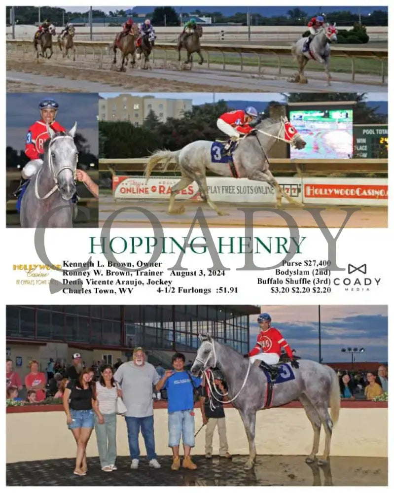 Hopping Henry - 08-03-24 R03 Ct Hollywood Casino At Charles Town Races