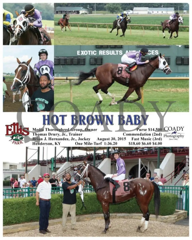 Hot Brown Baby - 083015 Race 05 Elp Ellis Park