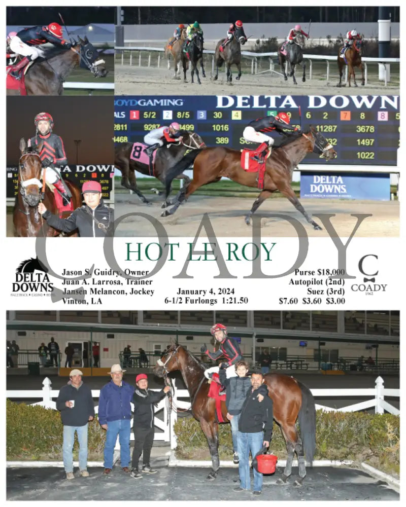 Hot Le Roy - 01-04-24 R02 Ded Delta Downs
