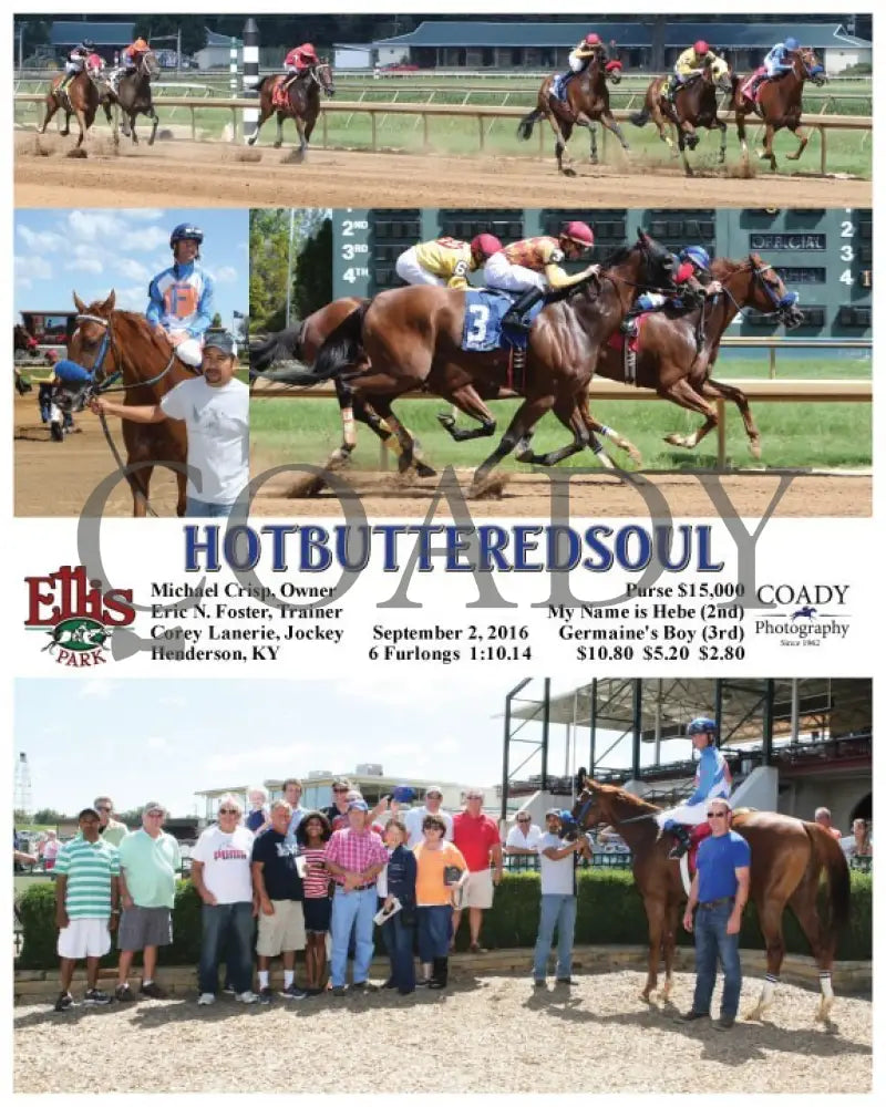 Hotbutteredsoul - 090216 Race 03 Elp Ellis Park