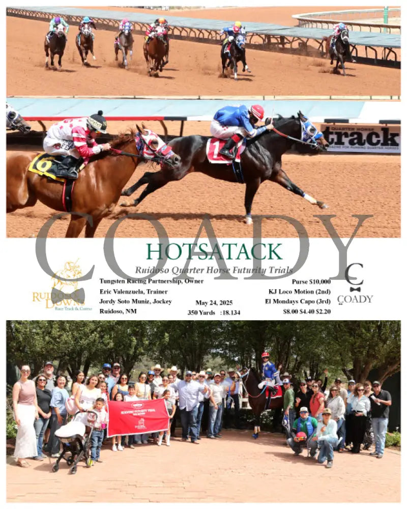 HOTSATACK - Ruidoso Quarter Horse Futurity Trials - 05-24-25 - R09 - RUI Ruidoso Downs