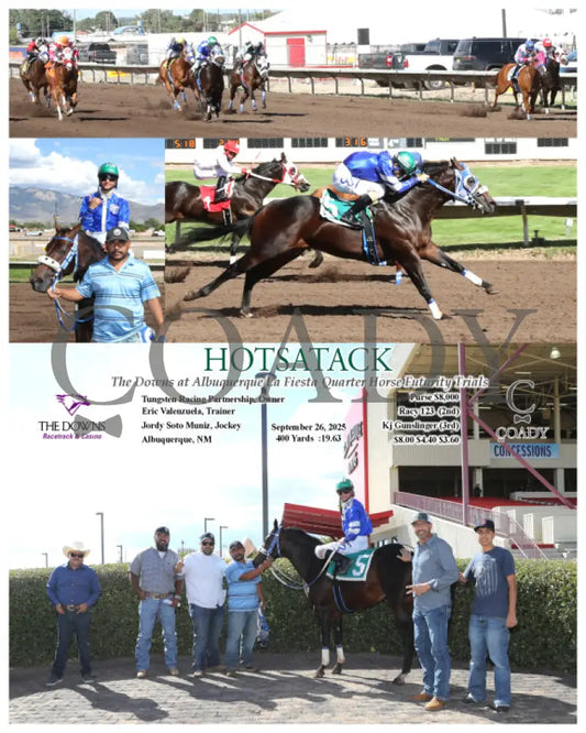 HOTSATACK - The Downs at Albuquerque La Fiesta Quarter Horse Futurity Trials - 09-26-25 - R05 - ALB - Coady Media - Kurtis Coady Photography