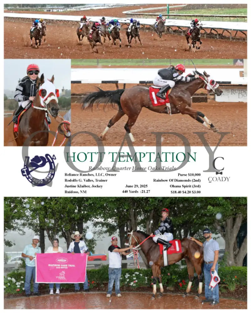 HOTT TEMPTATION - Rainbow Quarter Horse Oaks Trials - 06-29-25 - R04 - RUI Ruidoso Downs