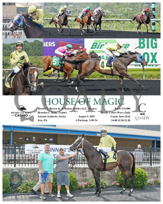 HOUSE OF MAGIC - 08-05-25 - R03 - PID Presque Isle Downs