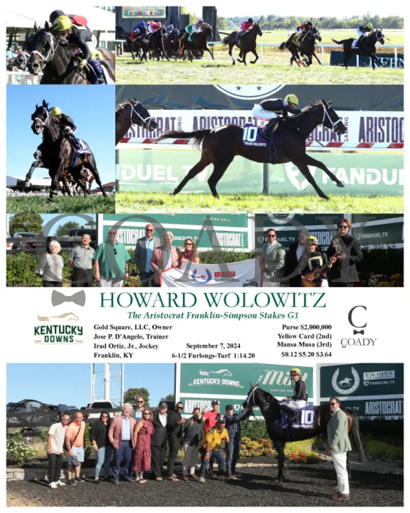 Howard Wolowitz - The Aristocrat Franklin-Simpson Stakes G1 09-07-24 R09 Kd Kentucky Downs