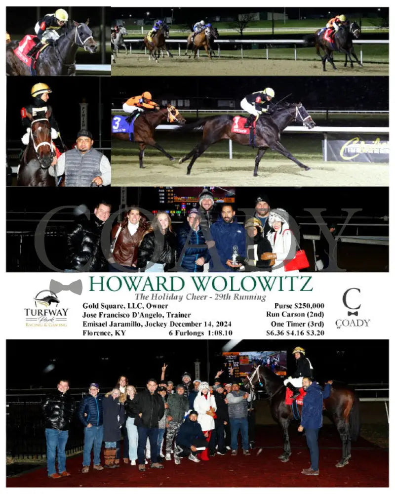 Howard Wolowitz - The Holiday Cheer 29Th Running 12-14-24 R07 Tp Turfway Park