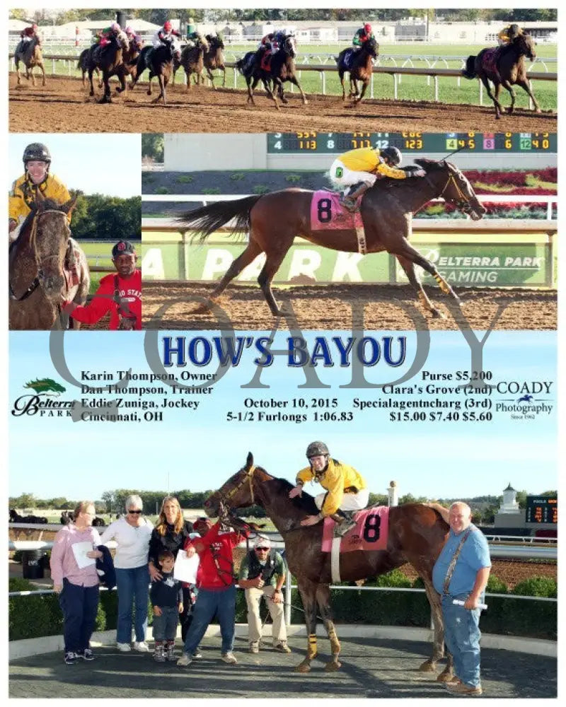 How’s Bayou - 101015 Race 07 Btp Belterra Park