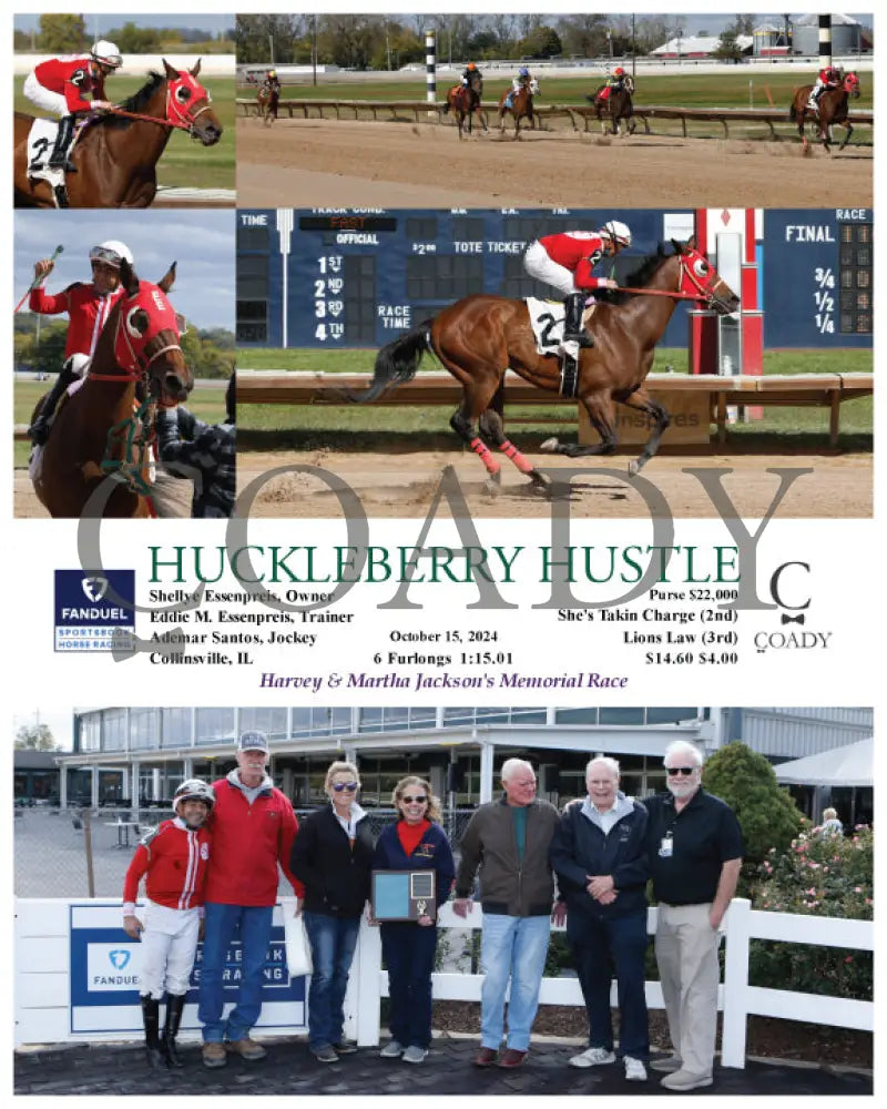 Huckleberry Hustle - 10-15-24 R02 Fan G Fanduel Sportsbook Horse Racing