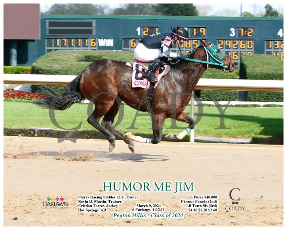 Humor Me Jim - 03 - 09 - 24 R05 Op Action Oaklawn Park
