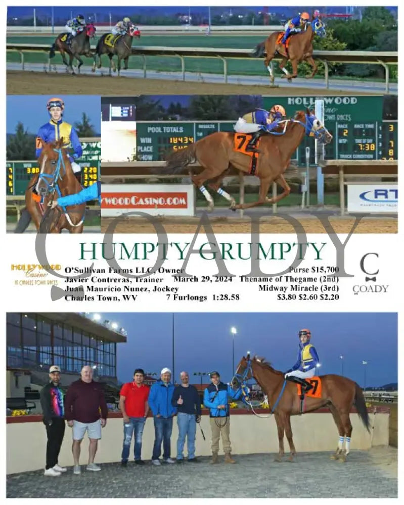Humpty Grumpty - 03 - 29 - 24 R02 Ct Hollywood Casino At Charles Town Races